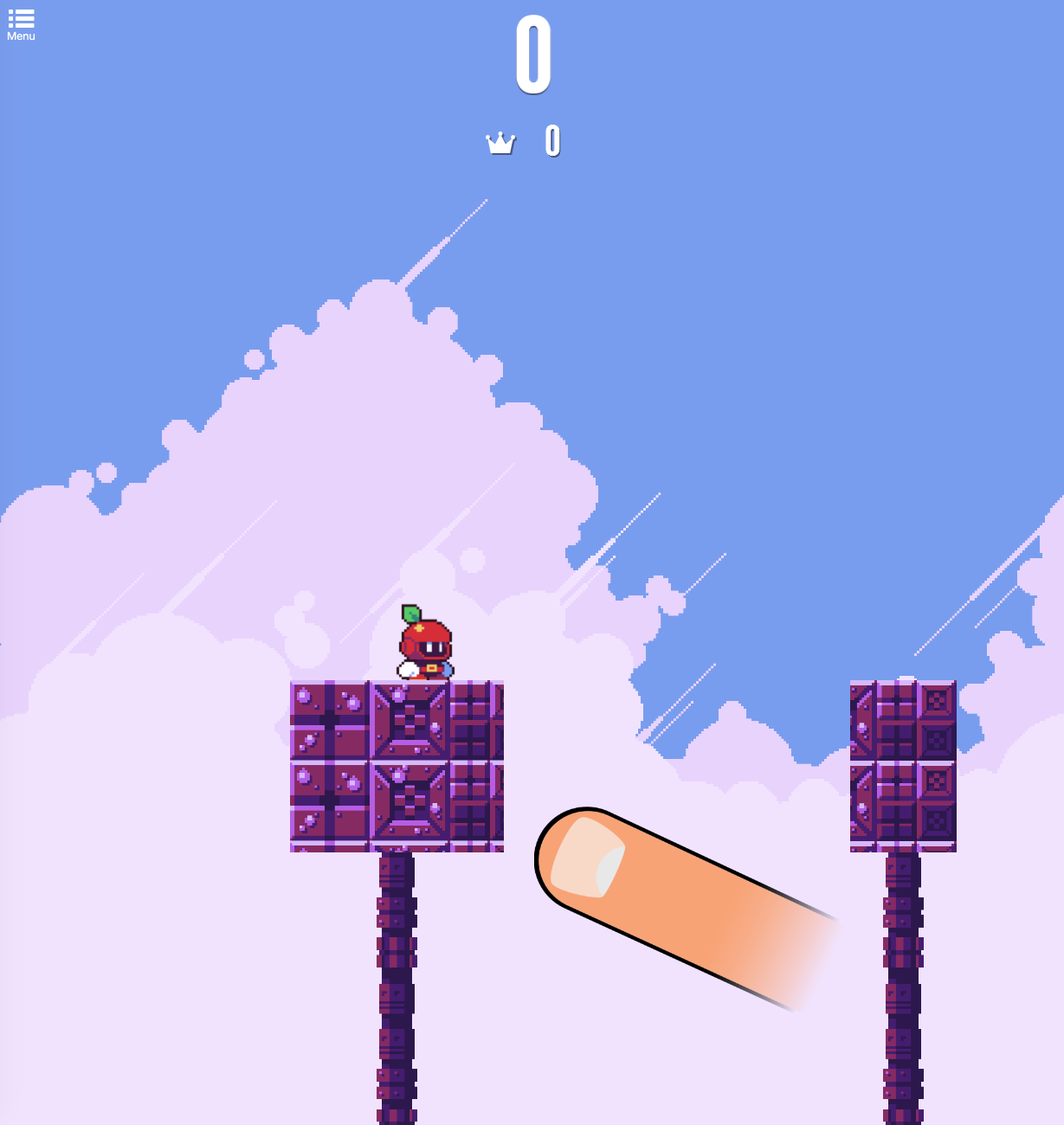 Pixel-art gameplay from FRVR Boing